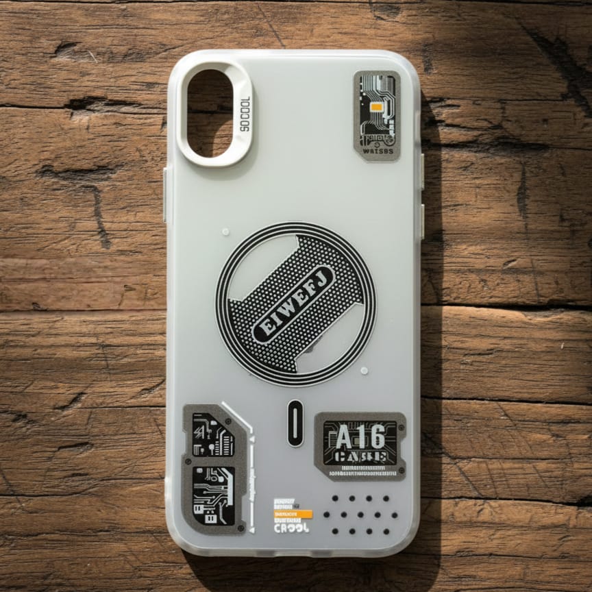 IPhone X - Futuristic Circuit Design Phone Case