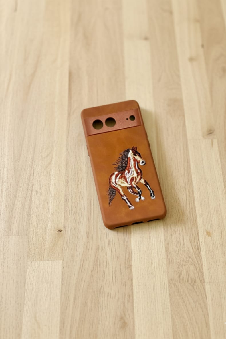 Santa Barbara Polo Leather Embroidered Case - Google Pixel 7