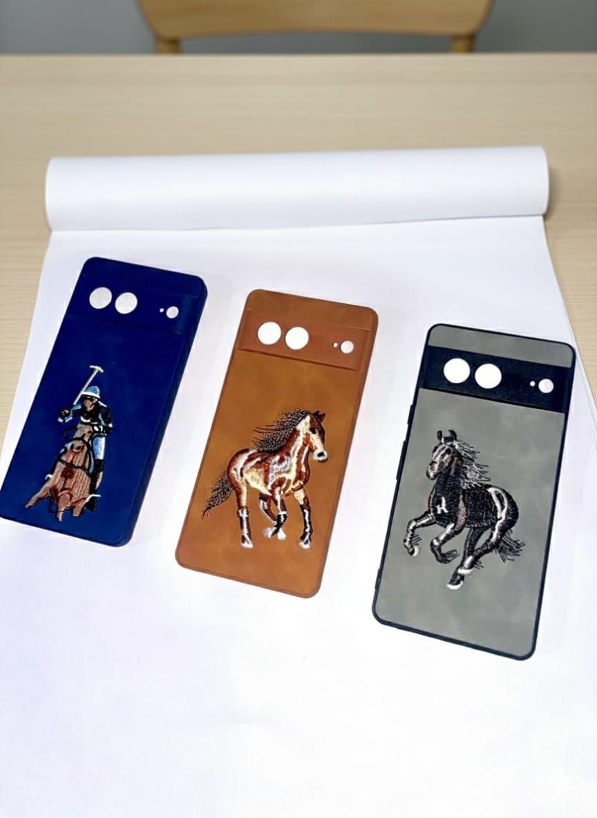 Santa Barbara Polo Leather Embroidered Case - Google Pixel 7