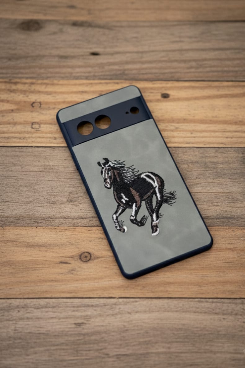 Santa Barbara Polo Leather Embroidered Case - Google Pixel 7