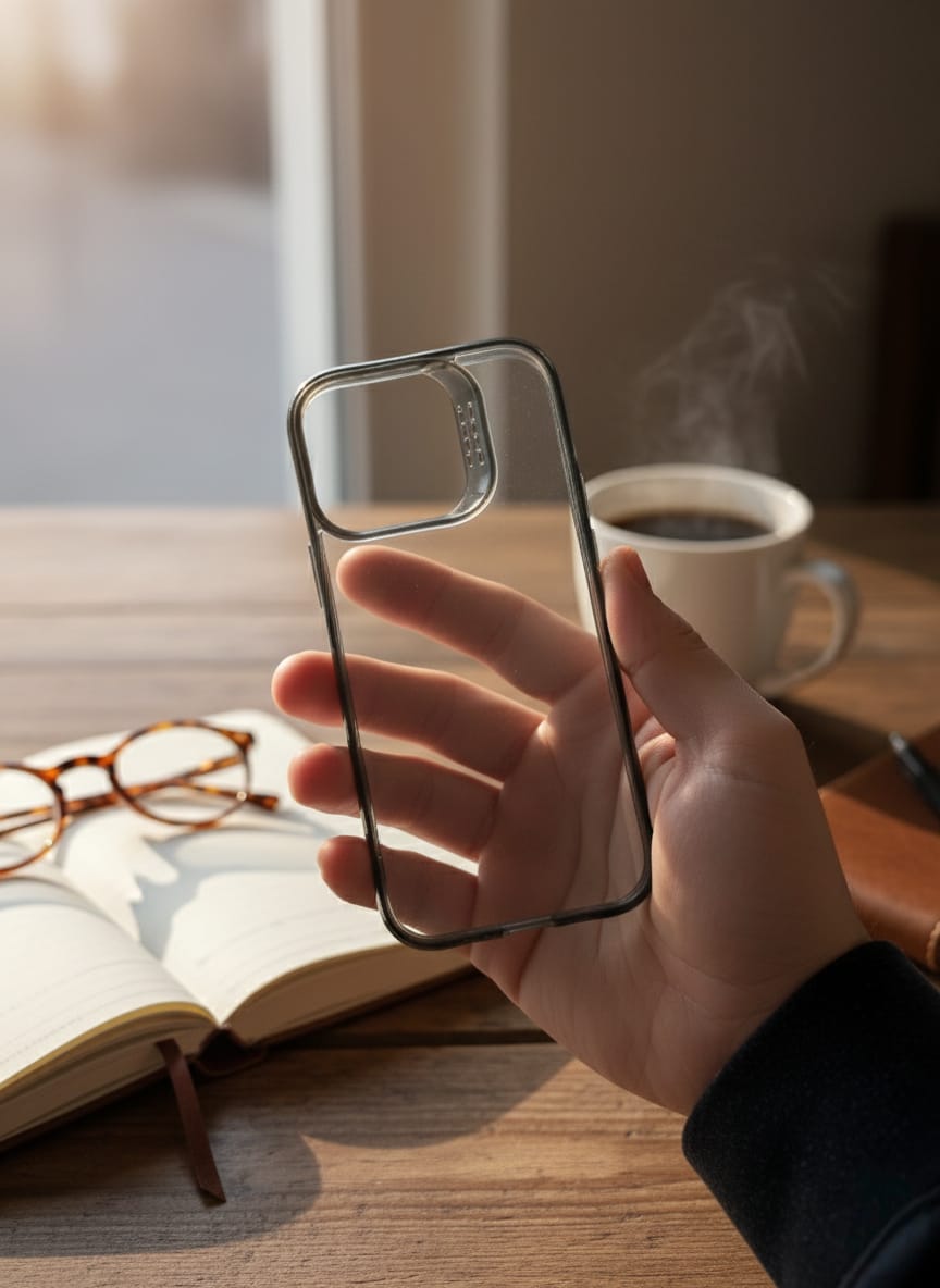 IPhone 14 Pro - Spigen Ultra Hybrid Transparent Phone Case with Accent Frame