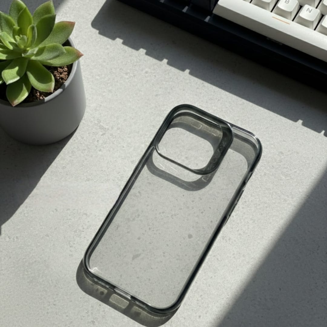 IPhone 14 Pro - Spigen Ultra Hybrid Transparent Phone Case with Accent Frame