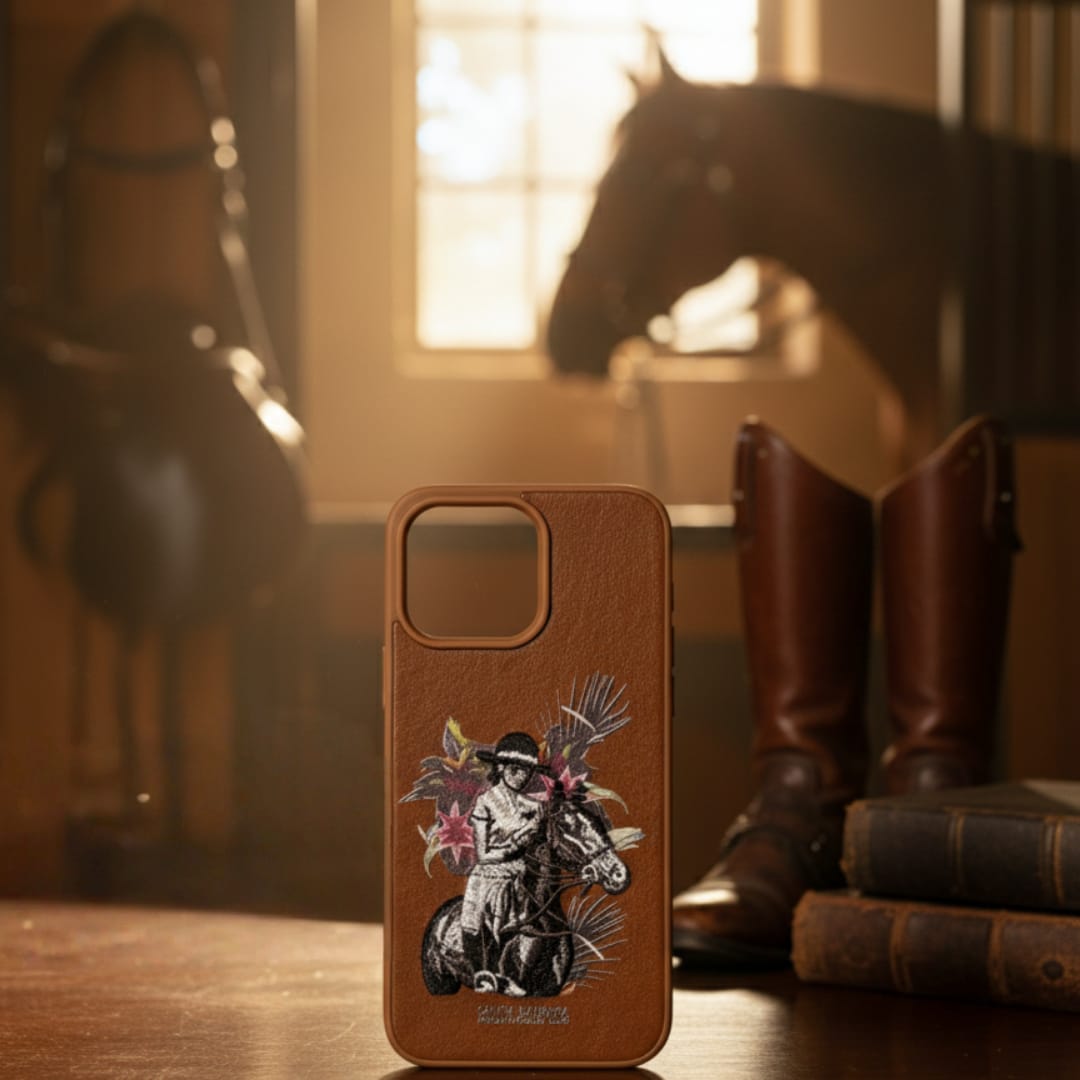 Polo Rider & Floral 3D Premium Design Phone Case - iPhone 15 Pro Max| iPhone 16 Pro Max