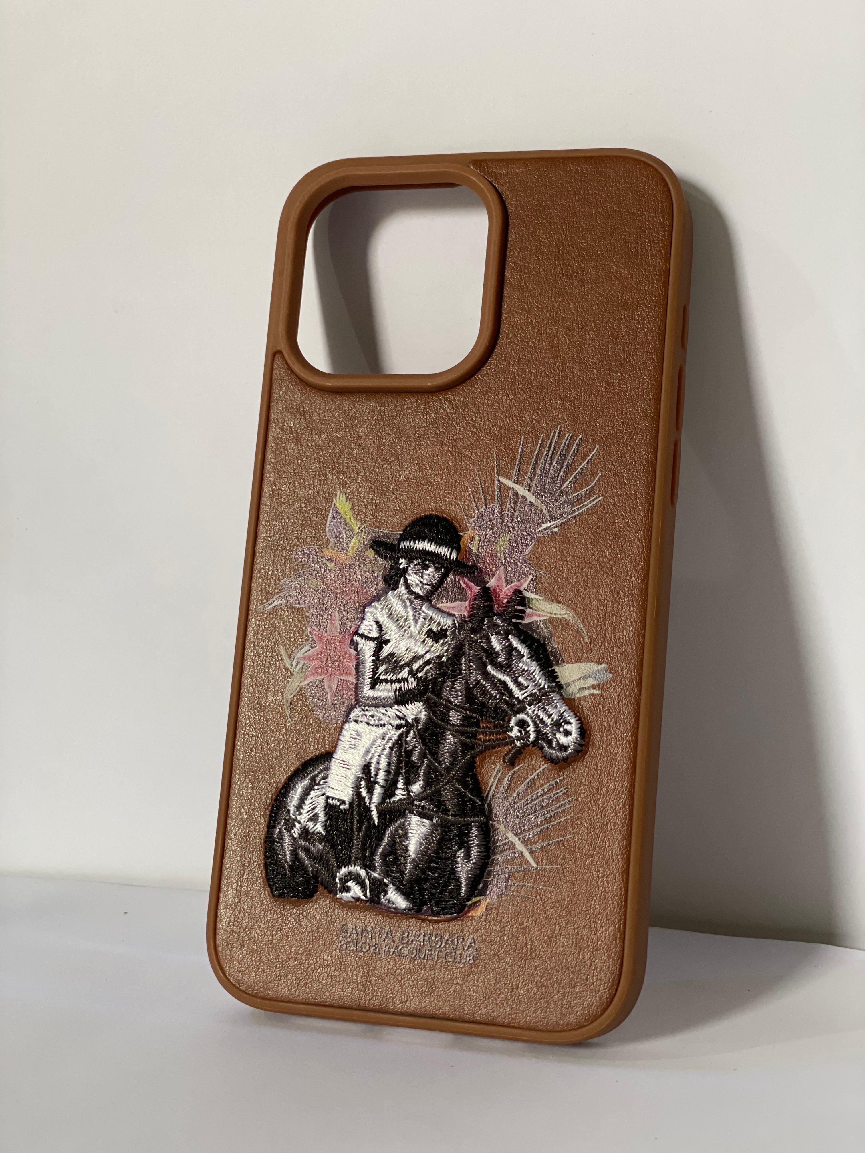 Polo Rider & Floral 3D Premium Design Phone Case - iPhone 15 Pro Max| iPhone 16 Pro Max