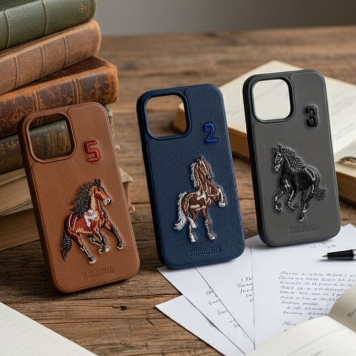 Polo 3D Embroidery Luxury Horse Embossed Phone Case - iPhone 14 Pro Max