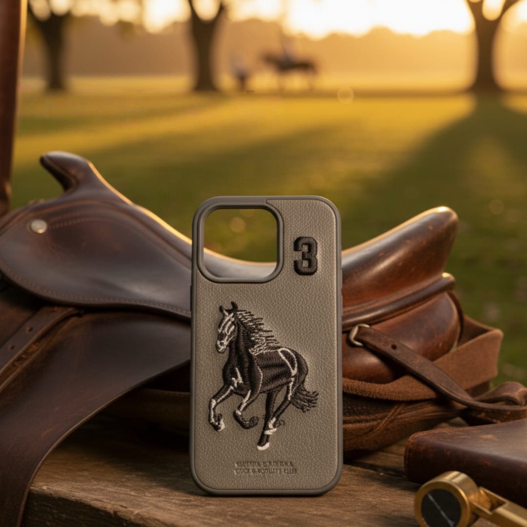 Polo 3D Embroidery Luxury Horse Embossed Phone Case - iPhone 14 Pro Max