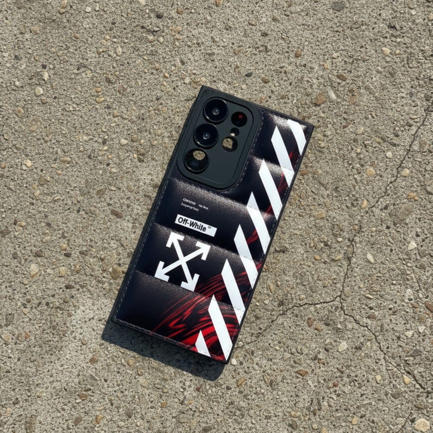 Off-White Puffer Phone Case - Samsung Galaxy S23 Ultra