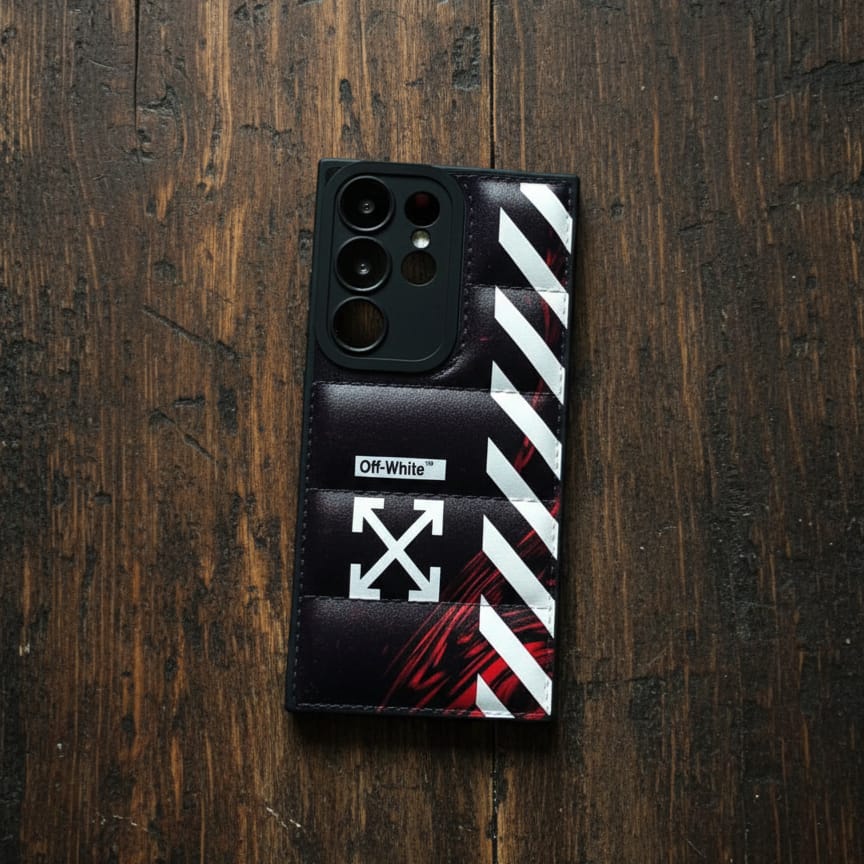 Off-White Puffer Phone Case - Samsung Galaxy S23 Ultra