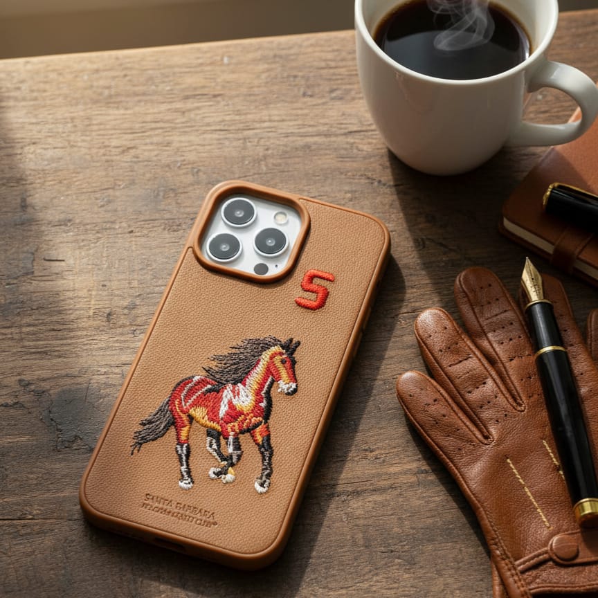 Polo 3D Embroidery Luxury Horse Embossed Phone Case - iPhone 14 Pro Max