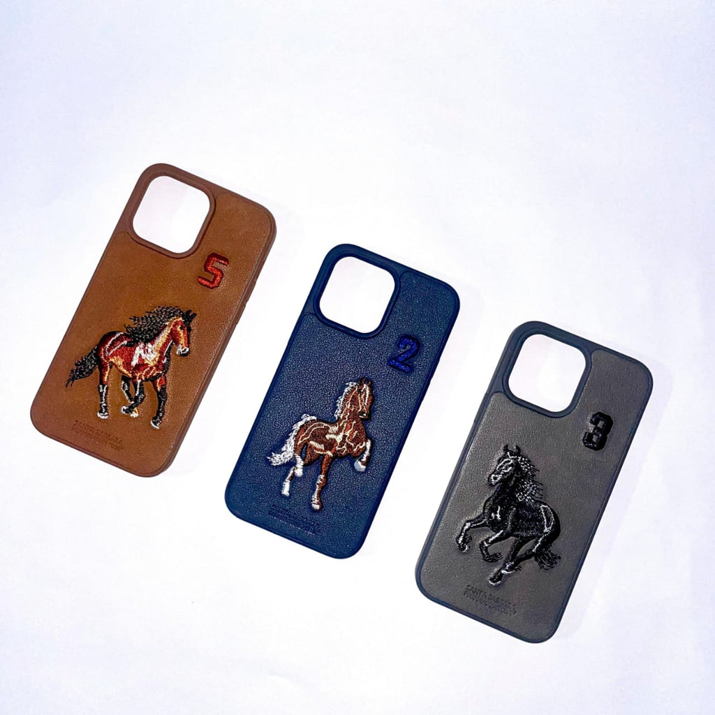 Polo 3D Embroidery Luxury Horse Embossed Phone Case - iPhone 14 Pro Max