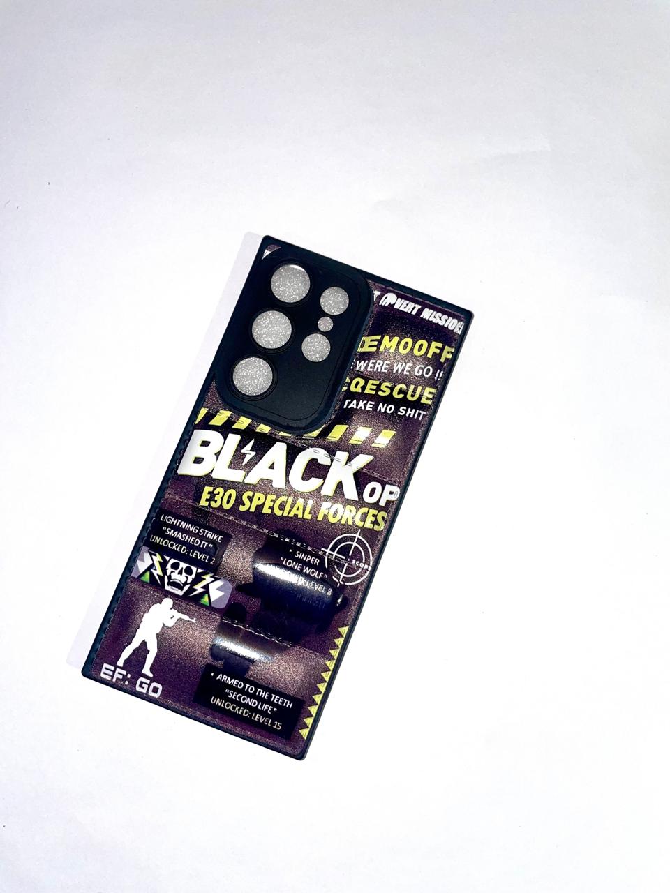 Black OP - Puffer Phone Case - Samsung Galaxy S23 Ultra