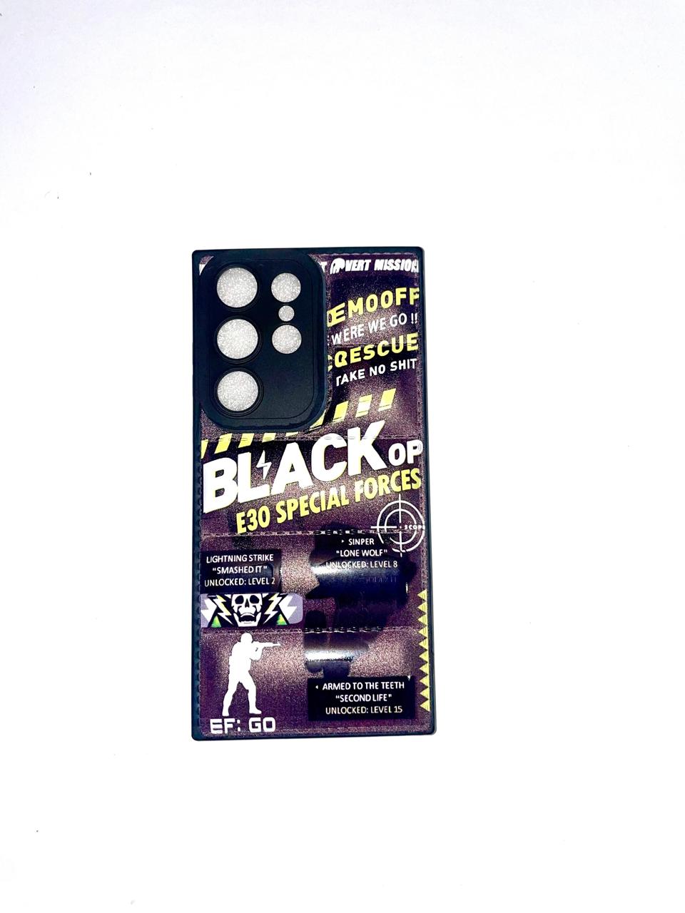 Black OP - Puffer Phone Case - Samsung Galaxy S23 Ultra